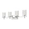 Z-Lite Grayson Vanity, 4-Light, 31 In.W x 5.75 In.L x 8.5 In.H, Chrome/Clear + Etched Opal 1949-4V-CH - alternate 8